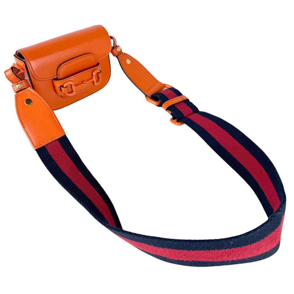 GUCCI Orange Leather Horsebit Shoulder Bag - Picture 10 of 13